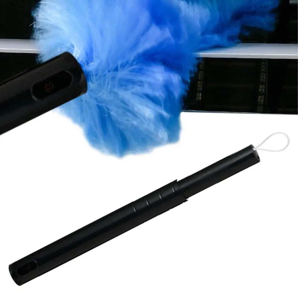 Rotating Spin Cleaner Duster Multi-Function 360 Spin Electric Feather Duster Vacuum Cleaner Battery Operated With Touch Button