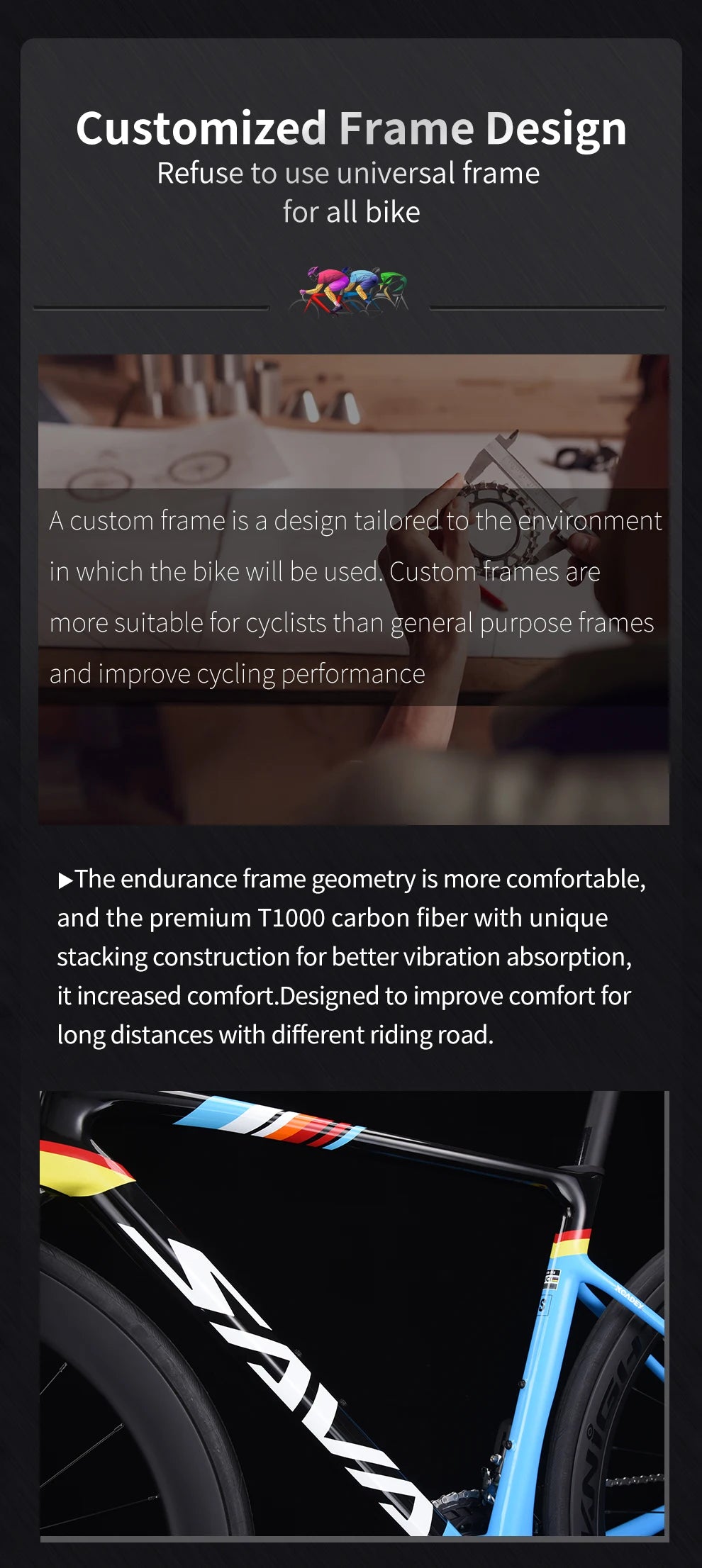 SAVA C7 Racing Team Full Carbon Fiber electronic shifting Road Bike 24-speed with SHIMAN0 7170 DI2 Kit, UCI Approved