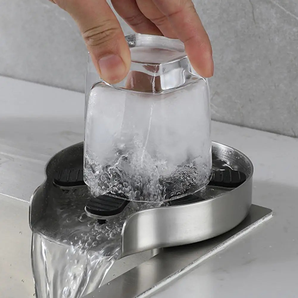 Kitchen Cup Washer High Pressure Automatic Cup Cleaner Multi-Angle Clean Cup Cleaner Machine for Beer Milk Bottle Tea Cup