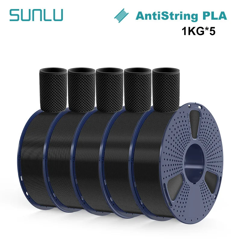 SUNLU 5KG 3D Filament PLA+/PLA+2.0/AntiString PLA /PLA Meta/High Speed PLA Filamnet 1.75mm 1KG Filament for 3D Printer& 3D Pen