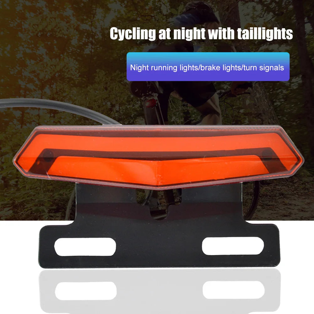 E-Bike Front Brake Rear Light Taillight Set 24V 36V 48V Ebike Headlight with Switch For Electric Bike Scooter Turn Signal Lamp