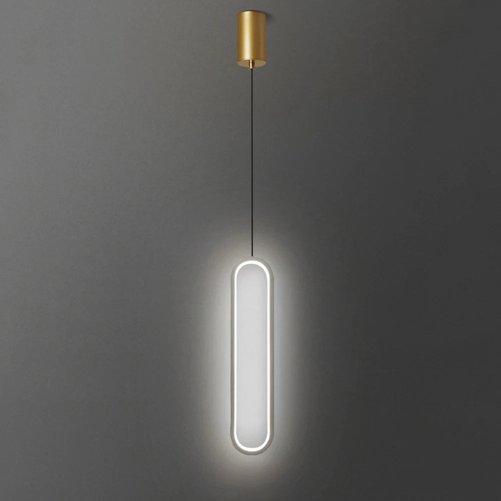 Nordic Led Pendant Light Modern Geometry Line Strip Hanging Light Restaurant Dining Lighting Fixtures Bedroom Bedside Decor Lamp