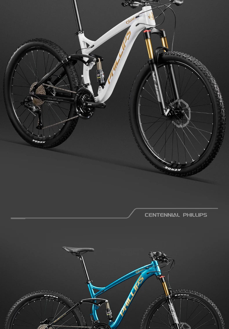 24/26/27.5 inch Mountain Bike Downhill Mountain Bicycle 27/30/33 Speed Soft Tail Full Shock Absorption Bicycle