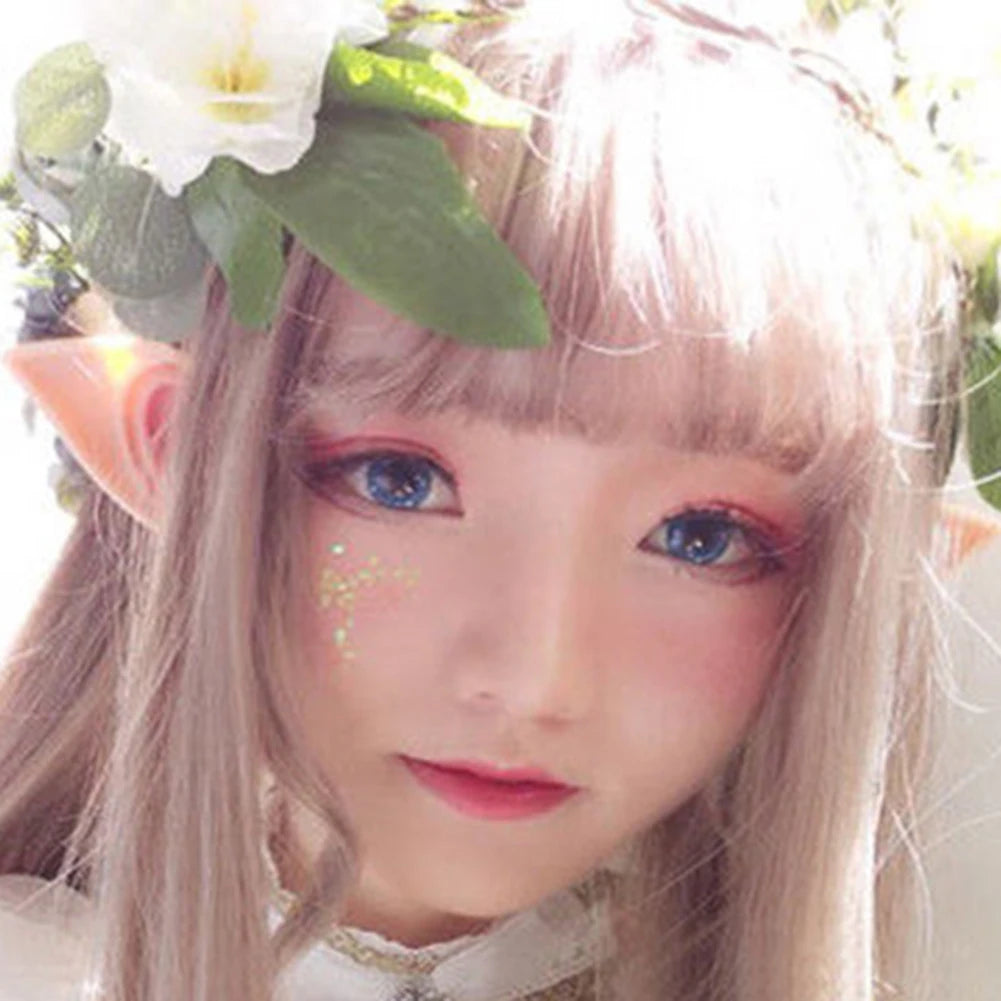 1-10Pairs Halloween Elf Ears,Latex Ears for Angel,Halloween Cosplay Decoration,Masquerade Costume,Fairy Photo Props for Girl