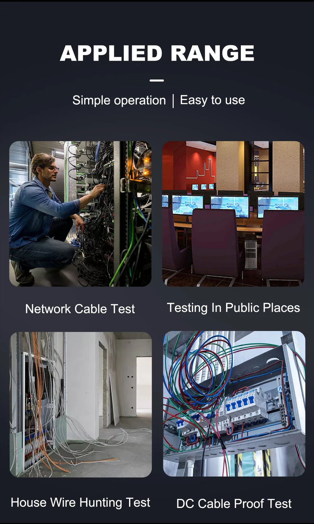 NOYAFA NEW NF-811 Network Cable Tester RJ11 RJ45 Telephone Wire Tracker Toner Ethernet Cable Detector Line Continuity Test Tool