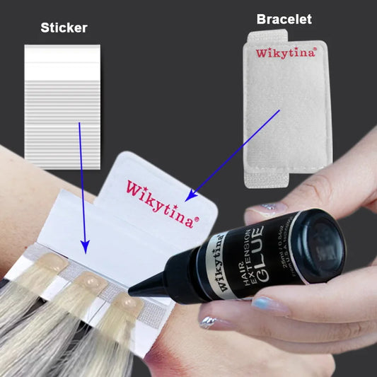 V Light Hair Extensions Set with UV Glue Hair Extension Kit Technology and Tools for Easy Application and Salon Quality Results