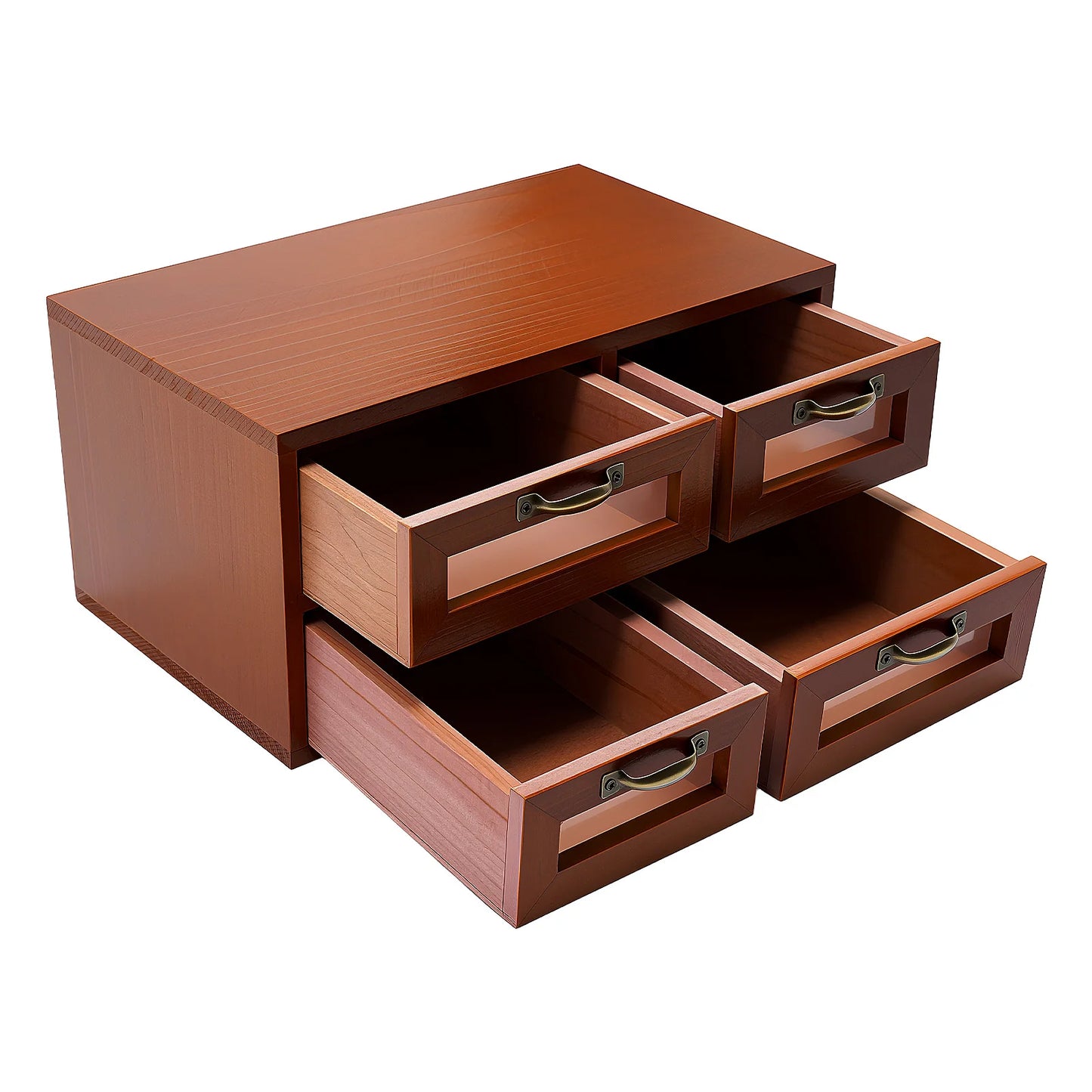 Retro Desk Organizer With Drawers, Wooden Desktop Storage Cabinet, Storage Box For Craftsmen To Organize Sewing Pins, Buttons