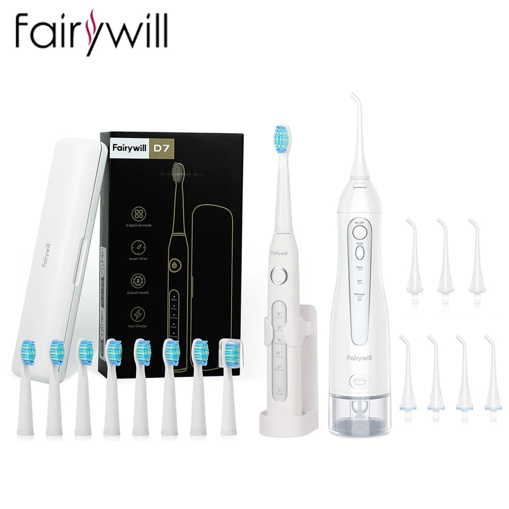Fairywill Electric Sonic Toothbrush water tank
