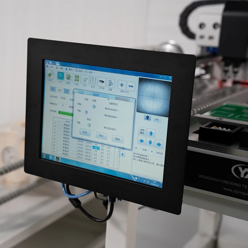Stock in EU Full Automatic Desktop SMD Pick and Place Machine Flying Vision Precision Camera For SMT Led Production Line