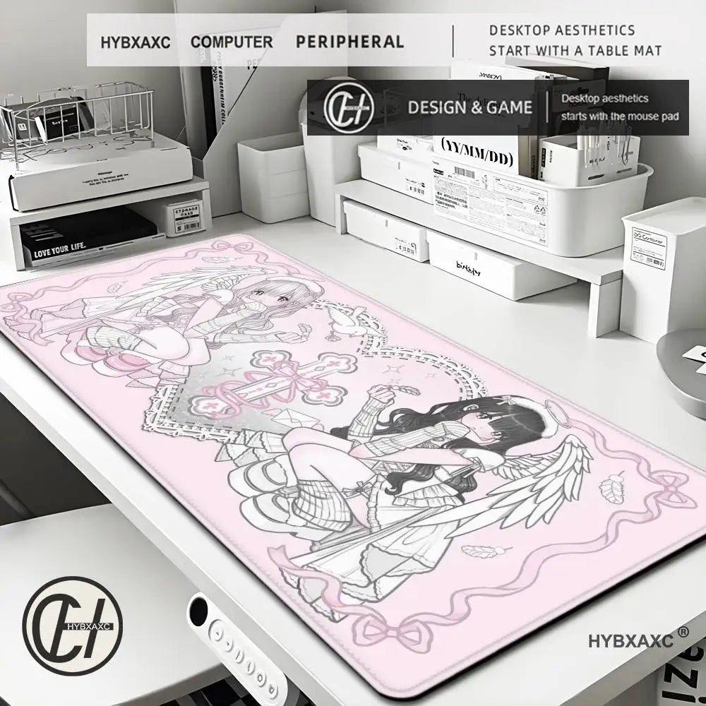 Large Cartoon Mouse Pad Waterproof Gaming Computer Table Mat Kawaii Mouse Mat Desk Costers Office Stationery Desk Organizer