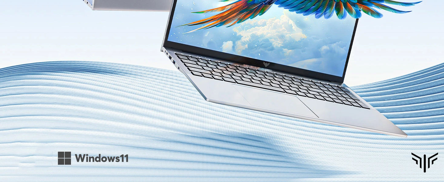ACEMAGIC 17.3-inch laptop 16GB DDR4 512GB SSD IntelN97/N95/4300 3.6GHz lightweight and portable high-definition WiFi5 180 ° open