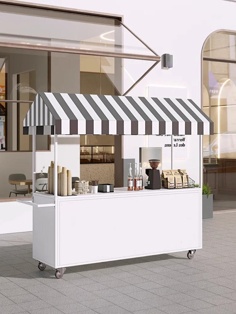Night market stalls, small carts, shopping malls, supermarkets, promotion platforms, trucks, mobile snacks, dining carts