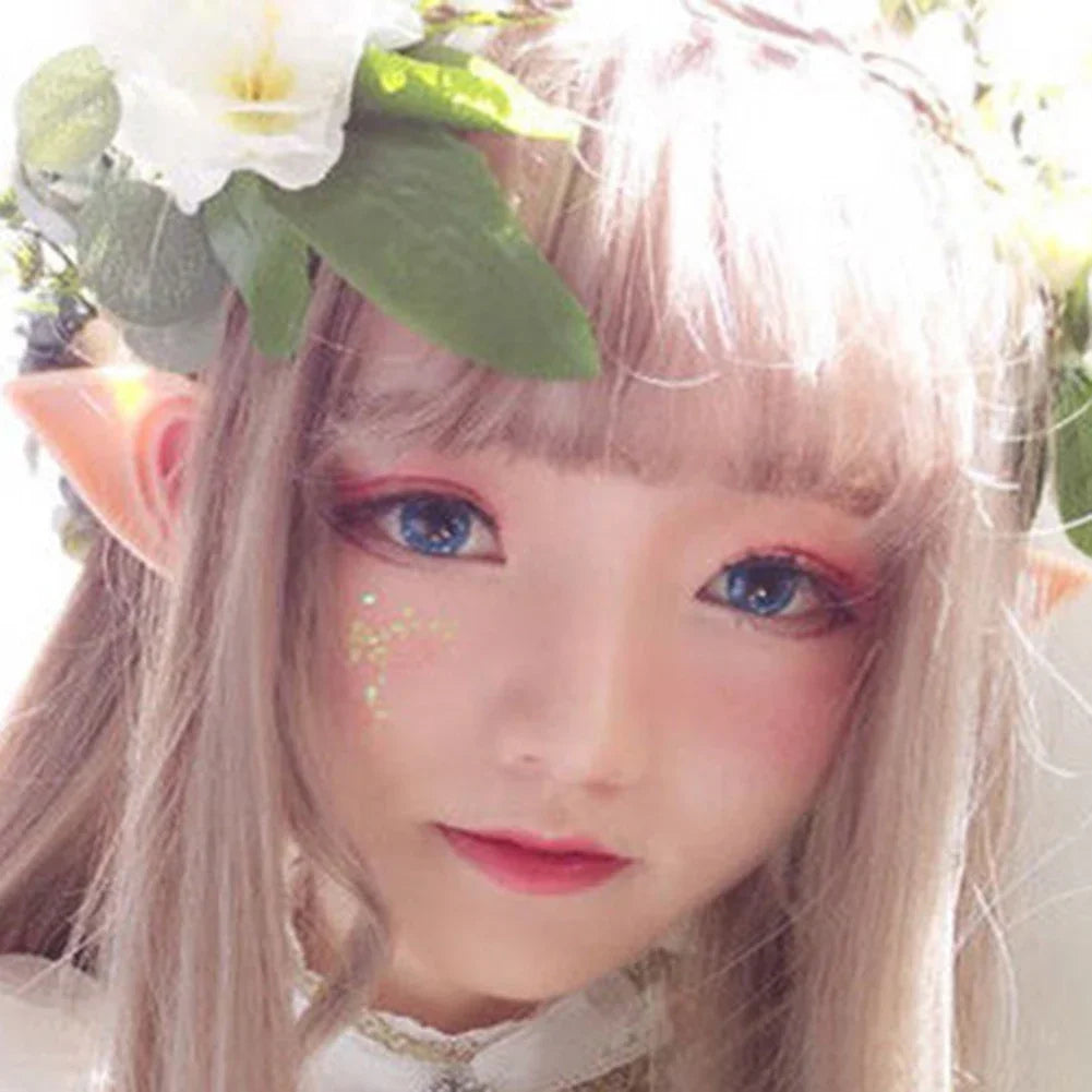 1-10Pairs Halloween Elf Ears,Latex Ears for Angel,Halloween Cosplay Decoration,Masquerade Costume,Fairy Photo Props for Girl