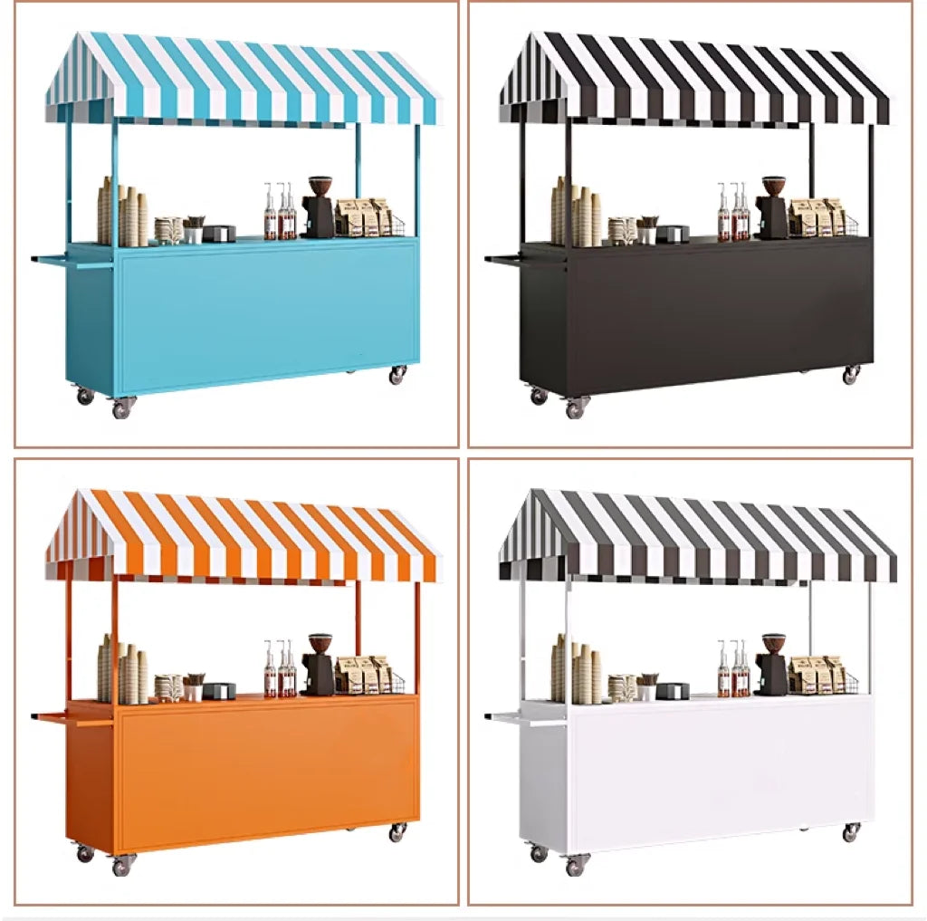 Night market stalls, small carts, shopping malls, supermarkets, promotion platforms, trucks, mobile snacks, dining carts