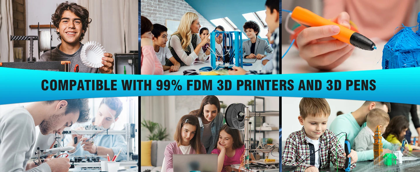 SUNLU 5KG 3D Filament PLA+/PLA+2.0/AntiString PLA /PLA Meta/High Speed PLA Filamnet 1.75mm 1KG Filament for 3D Printer& 3D Pen