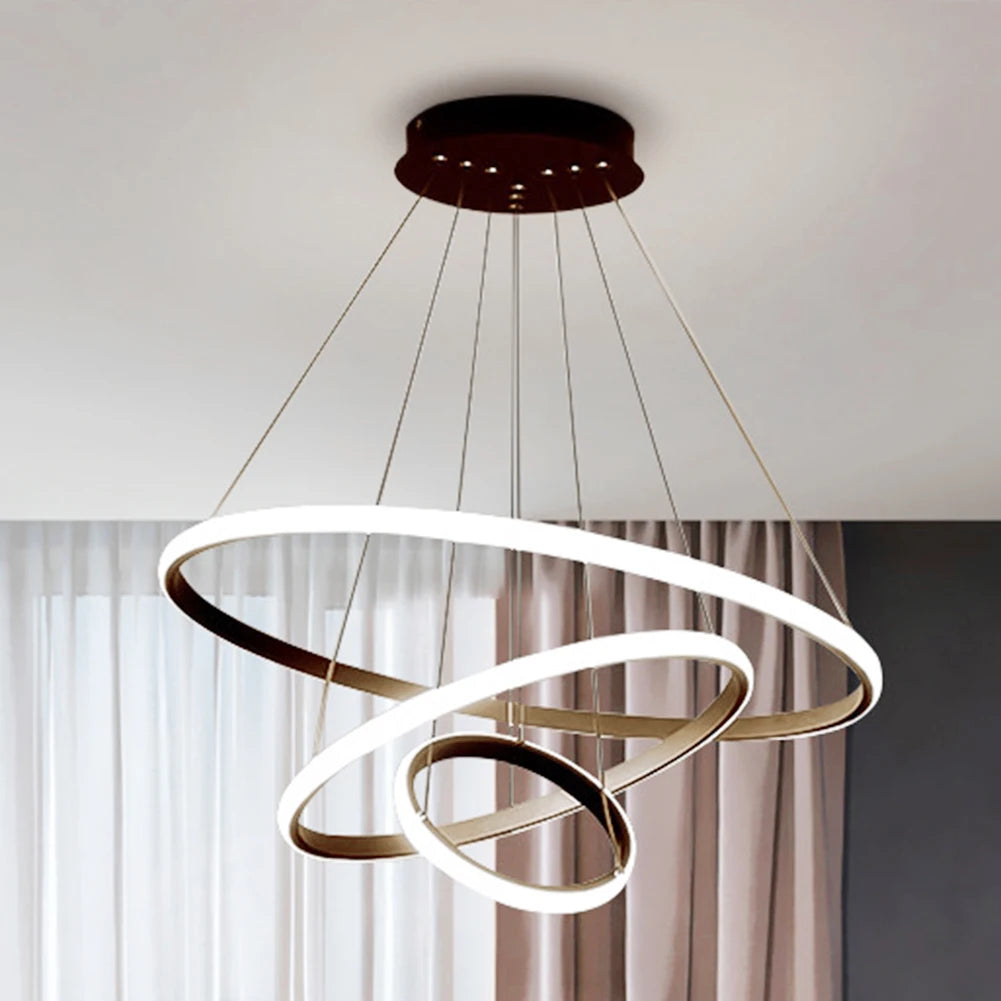 Nordic Led Pendant Light Modern Geometry Line Strip Hanging Light Restaurant Dining Lighting Fixtures Bedroom Bedside Decor Lamp
