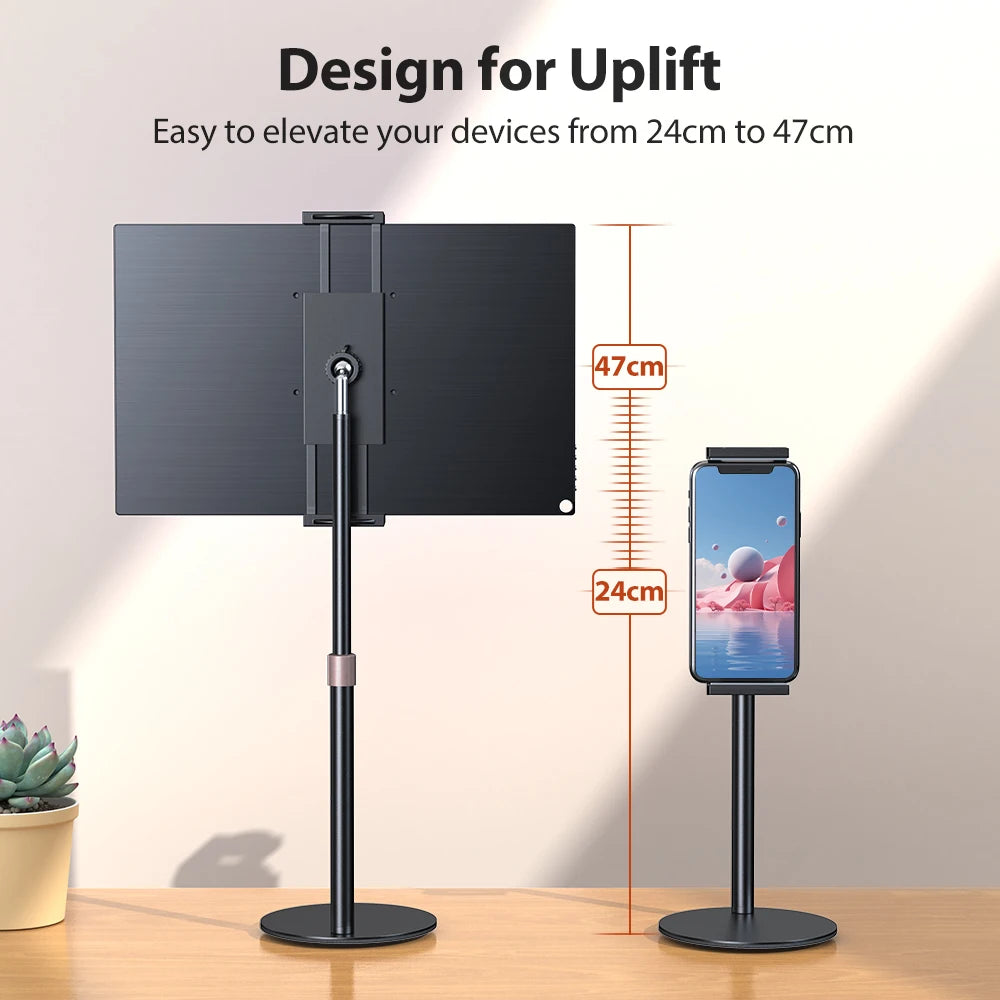 UPERFECT Portable Monitor VESA Stand for 15.6'' 17.3''  Adjustable 360° Swivel Bracket Tablet Holder Compatible with 4.7’’-17.3"