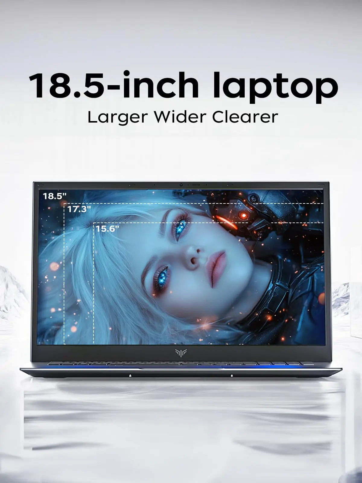 ACEMAGIC 18.5-Inch 4300U/N150 Business Laptop 16GB DDR4 512GB SSD 180° Opening 3.6GHz Long Battery Life Metal Shell WiFi 5 BT5