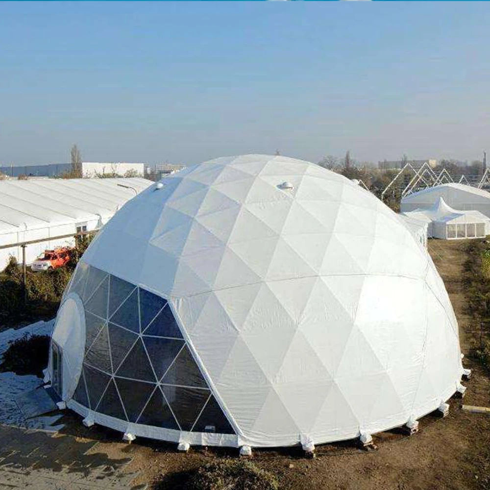 6-8 Person Outdoor Party Dome Tent Large Restaurant Dome Tent Strong Wind Resistance Glamping Dome  Hotel Luxury Geodesic Domos