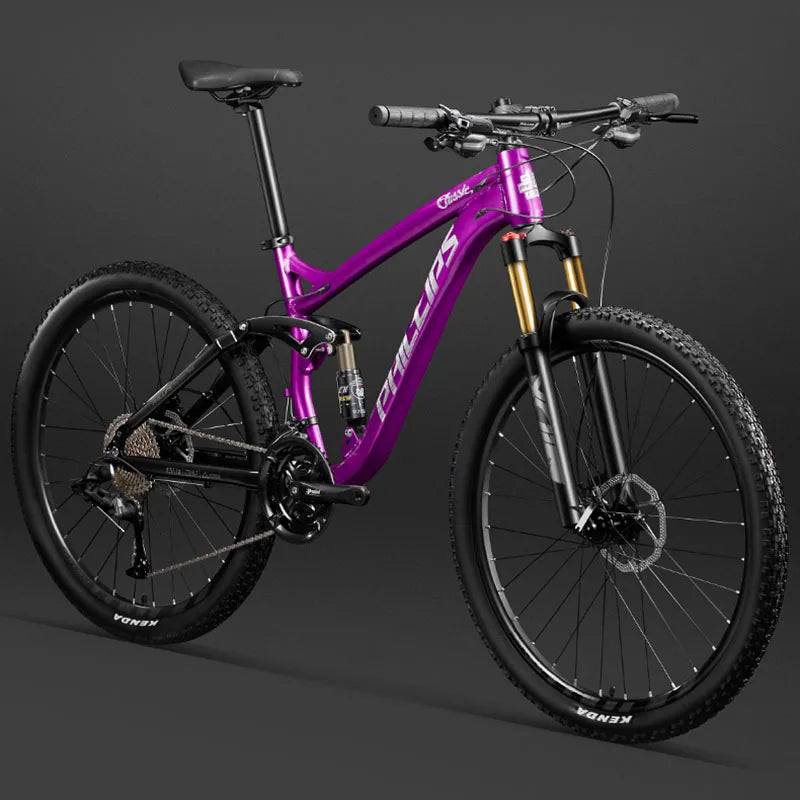 24/26/27.5 inch Mountain Bike Downhill Mountain Bicycle 27/30/33 Speed Soft Tail Full Shock Absorption Bicycle
