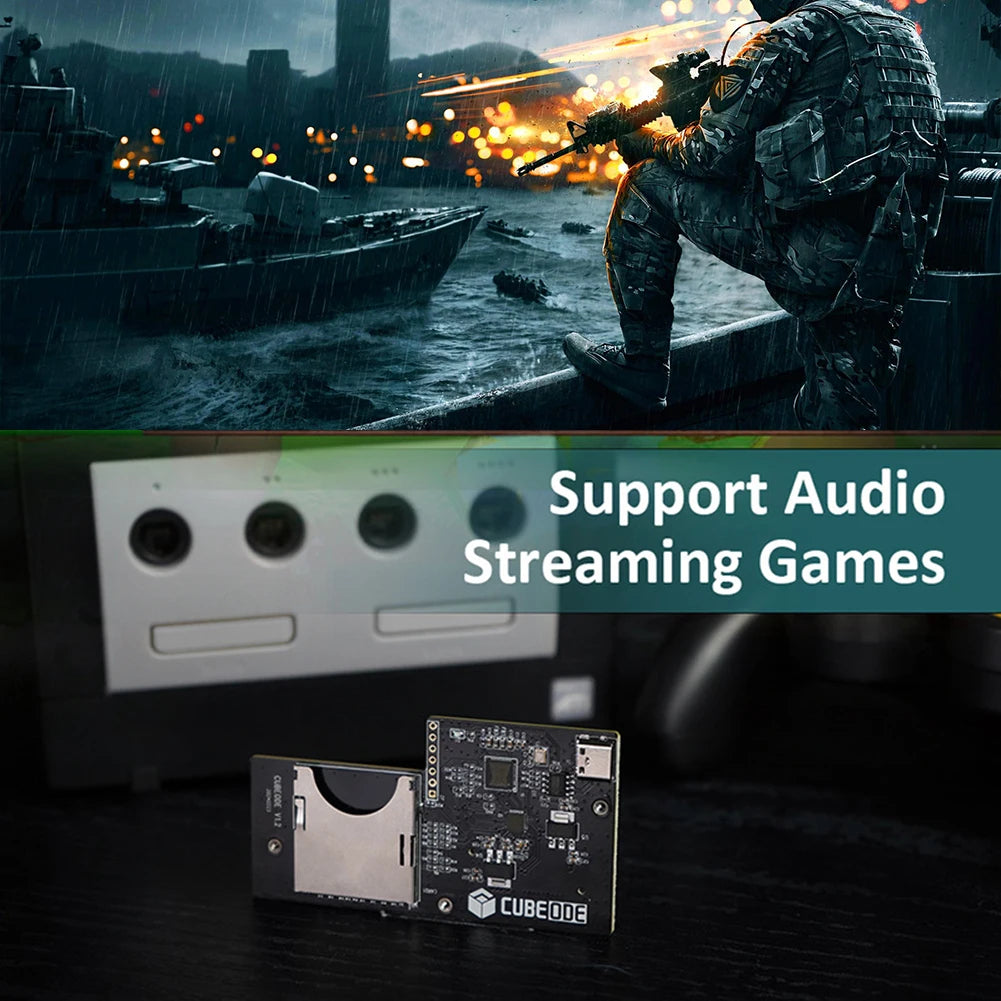 CUBEODE V1.2 Optical Drive Emulator for GC Loder Swiss SD2SP2 Replace Plug and Play for All Version NGC GameCube Game Console