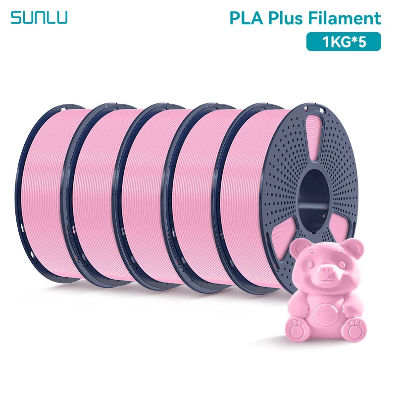 SUNLU 5KG 3D Filament PLA+/PLA+2.0/AntiString PLA /PLA Meta/High Speed PLA Filamnet 1.75mm 1KG Filament for 3D Printer& 3D Pen