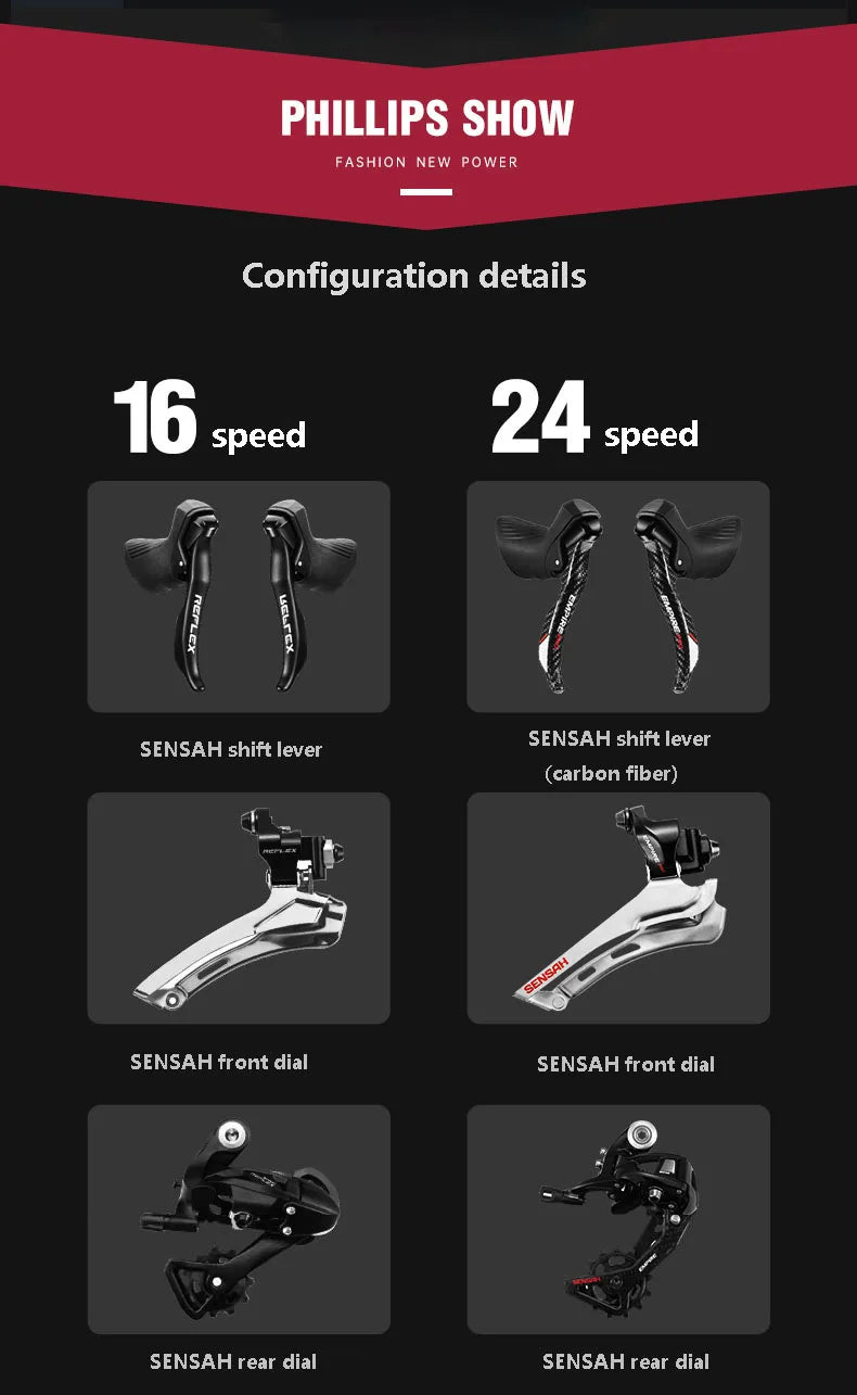Carbon Fiber Gravel Bike,Racing Road Bike,Carbon Road Bicycle,Curved Handlebar,Brake and transmission are integrated,16/24 Speed