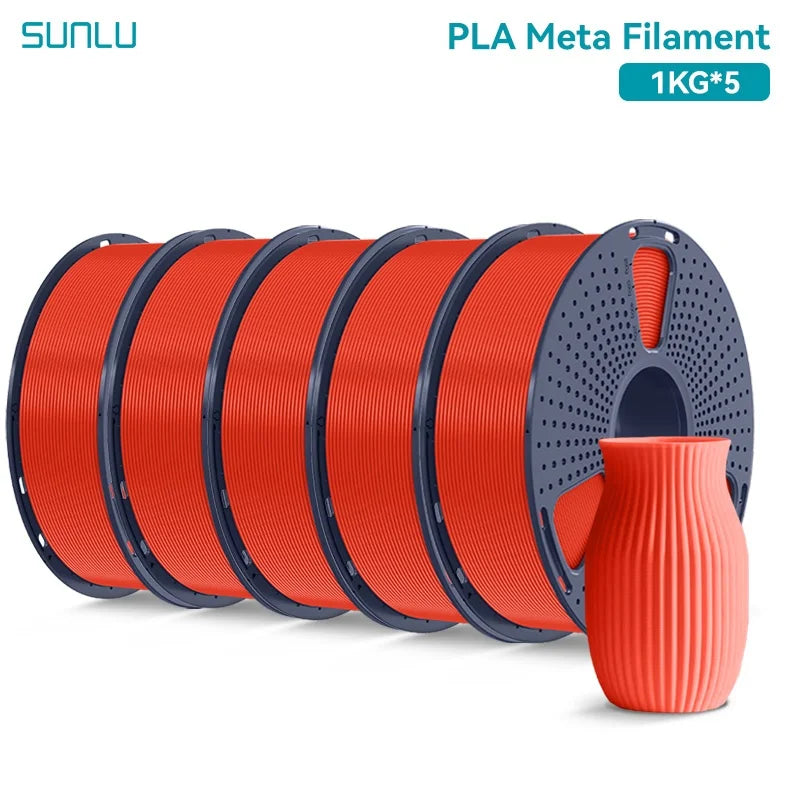 SUNLU 5KG 3D Filament PLA+/PLA+2.0/AntiString PLA /PLA Meta/High Speed PLA Filamnet 1.75mm 1KG Filament for 3D Printer& 3D Pen