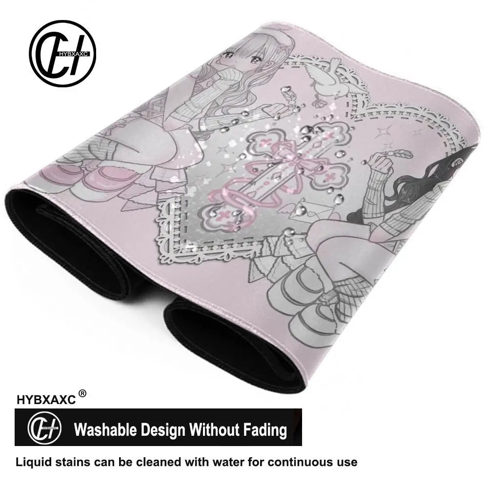 Large Cartoon Mouse Pad Waterproof Gaming Computer Table Mat Kawaii Mouse Mat Desk Costers Office Stationery Desk Organizer