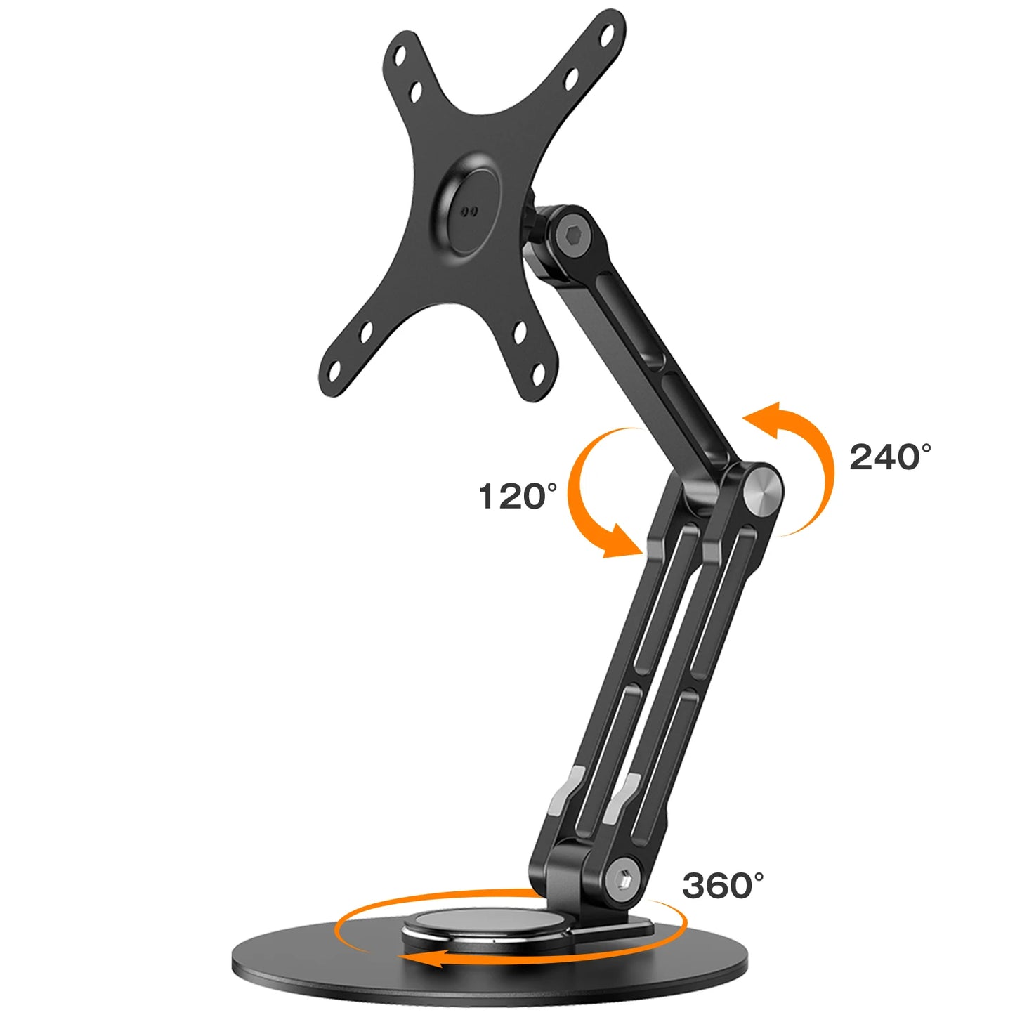 UPERFECT UStand Monitor Stand VESA Mount for 12"-22 Inch Screen Free-Standing Monitor Riser with 360° Rotation Height Adjustable