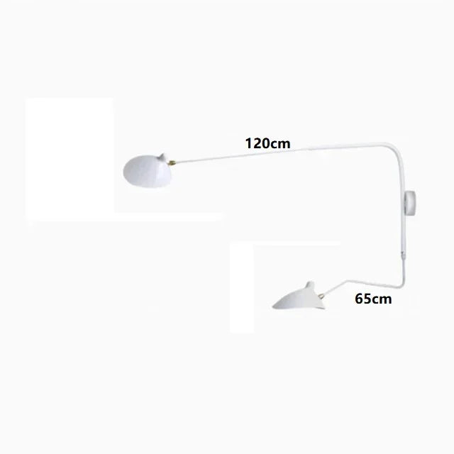 Nordic DaWn Spider Serge Mouille Wall Lights Bedroom Industrial Retro Wall Lamp Creative Simple Living Room Led Light Fixtures