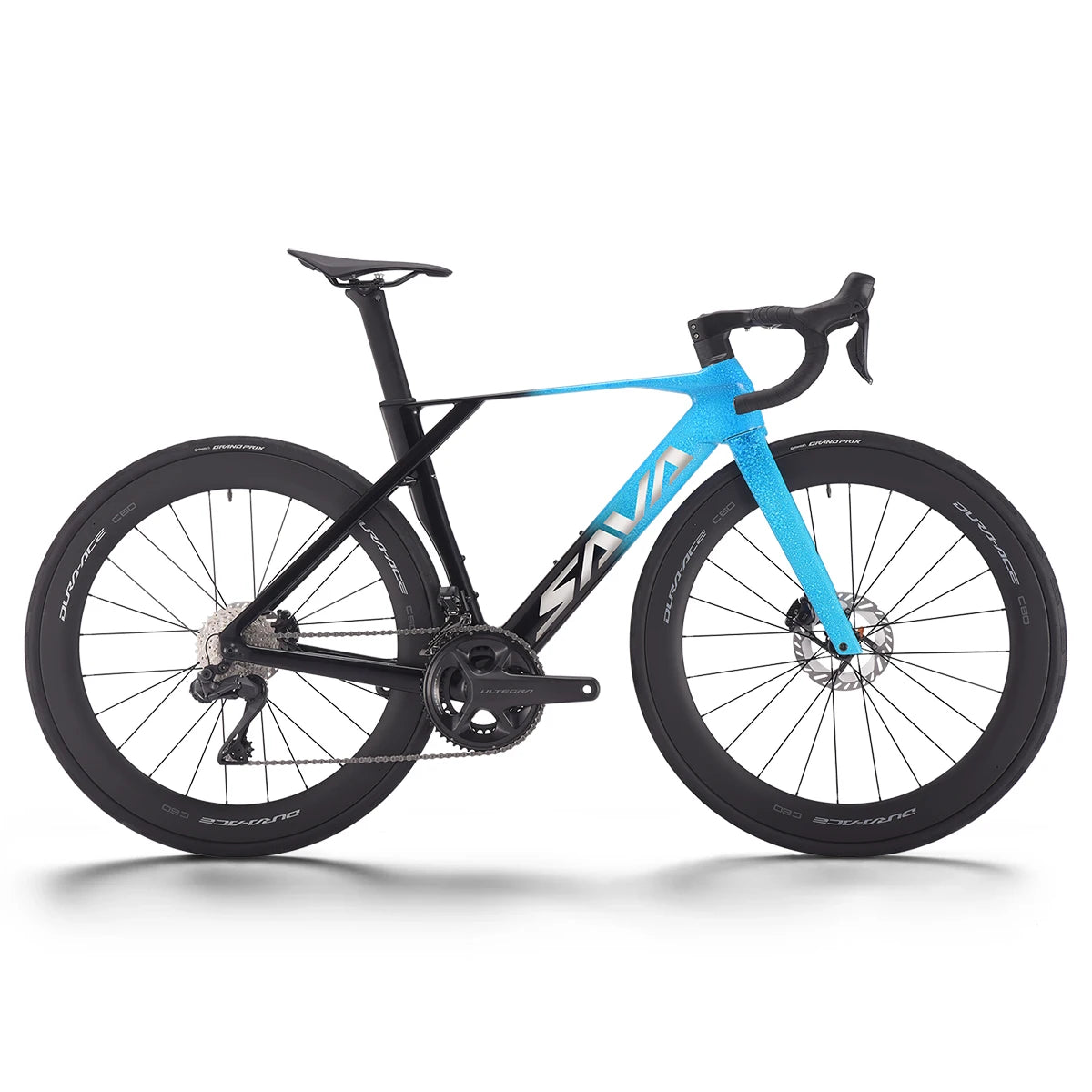 SAVA New Blade SLR8 C60 Carbon Fiber Road Bike, 700C Adult DI2 Bike with SHIMANO ULTEGRA Di2 R8170 Components High-End Race Bike