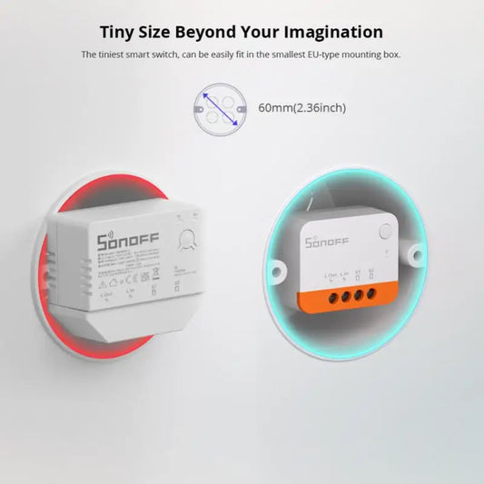 SONOFF ZBMINIL2 Smart Switch No Neutral Wire Required Smart Home 2 Way Wireless Control Work with eWeLink Alexa Google Home ZHA