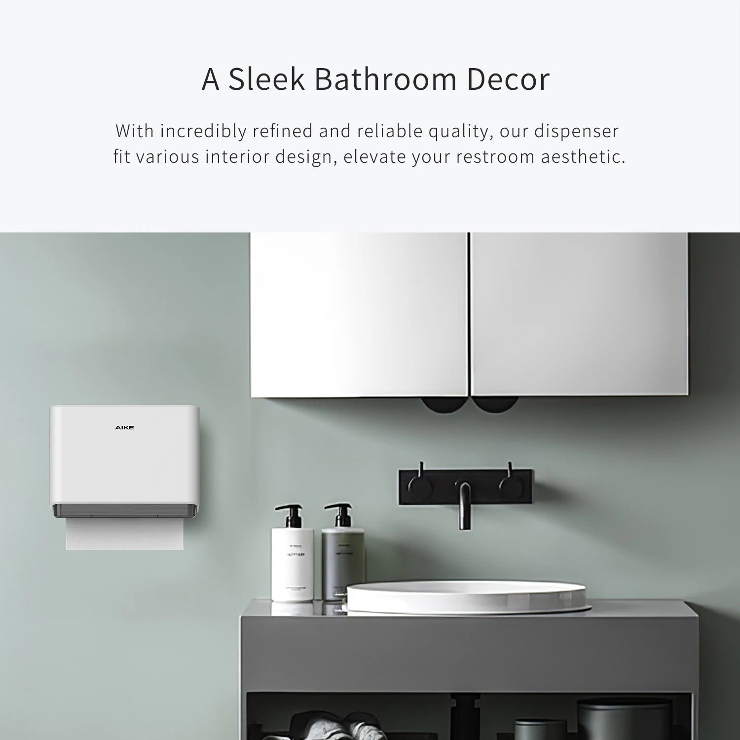 AIKE Paper Towel Dispenser wall mount design