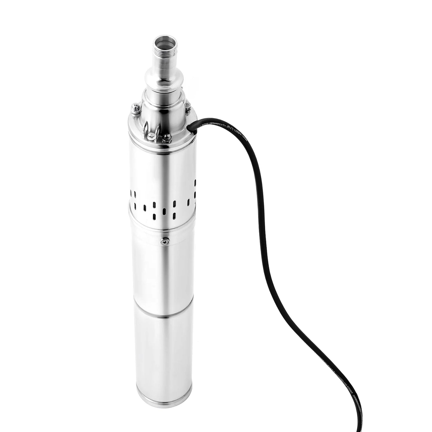 24V DC Submersible Well Pump for Solar System Stainless Steel 65m Deep Water Pump Pure Copper Motor 370W 2m³/h Flow for Farm