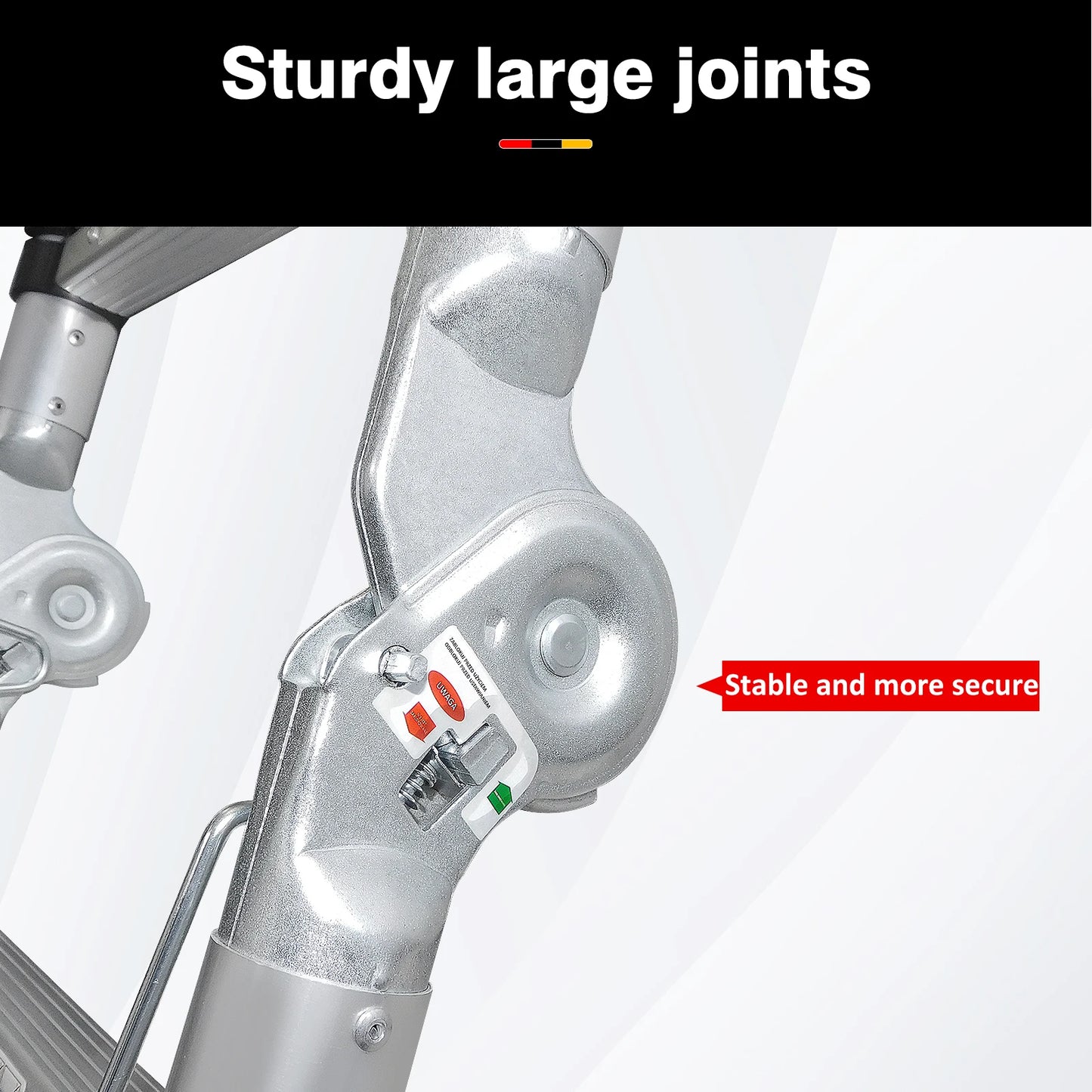 3.8M/5M Portable Folding Ladder ,Household  Telescopic A-Frame & Vertical Ladder , Aluminum & Stainless Steel, No Slip,150kg