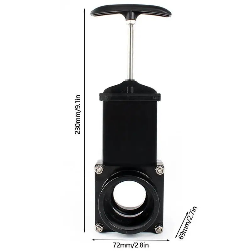 RV Waste Valve 50mm Multifunctional Sewage Valve For Camper Camping Car Replacement Gadgets To Drain Water Waste For Campers