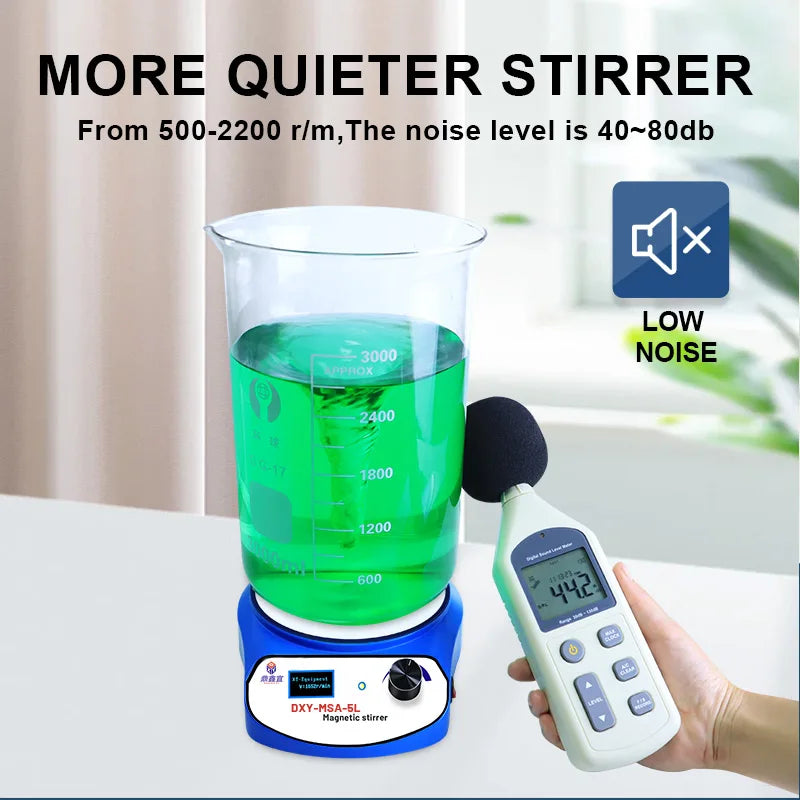 DXY 3000ml 5000ml Mini Magnetic Stirrer Digital Display Liquid Mixer Vortex Equipment With two Stir Bar