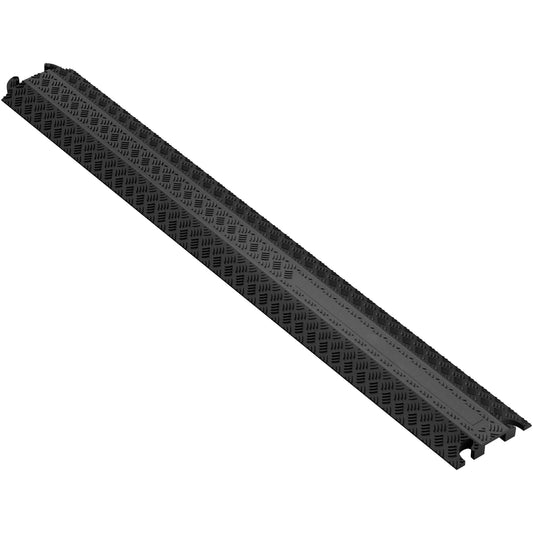 SucceBuy Drop Over Cable Cover Ramp 2,000 lbs/axle Load Capacity Heavy Duty TPR Cable Hose Protector Ramp for Indoor Outdoor Use