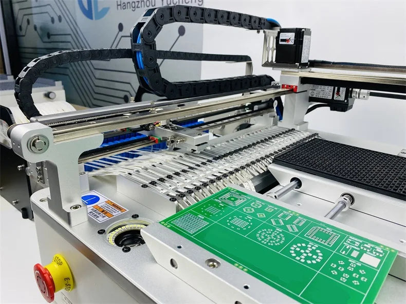 Q2S Dual 6 Heads 54 Bits Full Vision Desktop Automatic SMT Pick and Place Machine Chip Mounter