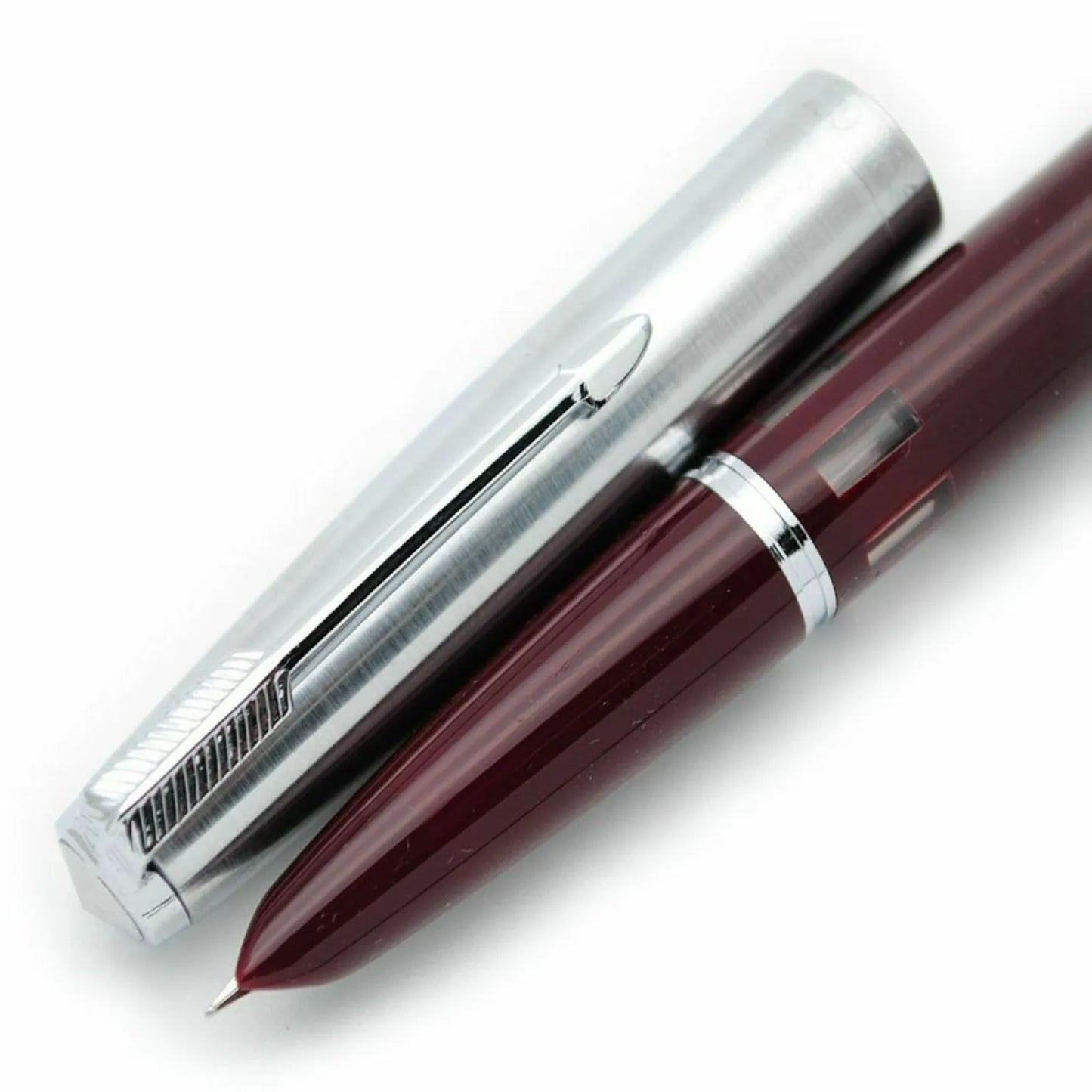 1Pc 138mm Wing Sung 601 Steel Cap Vacumatic Fountain Pen F Nib 0.5mm Ink Pen With Box