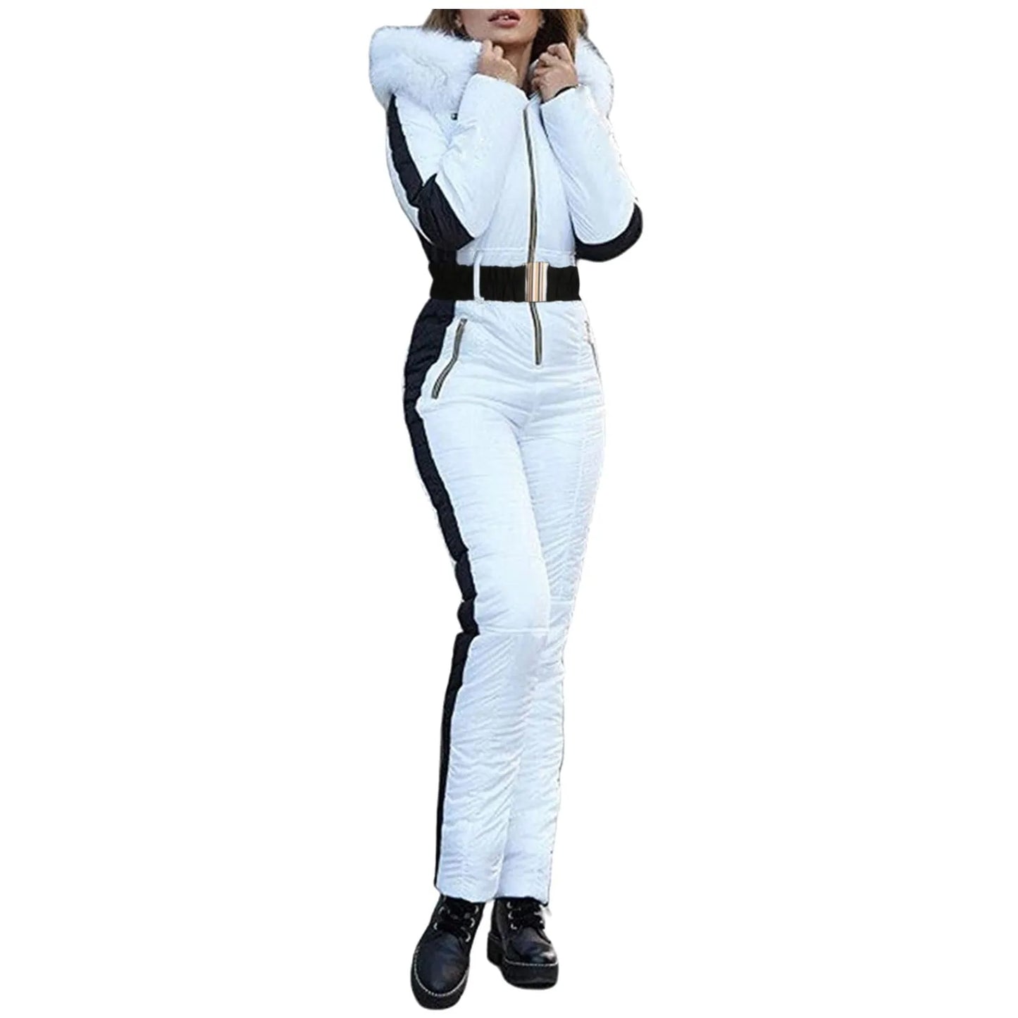 Women's Winter Outdoor Sports Jacket Jumpsuit Outdoor Removable Sports Zipper Ski Snow Overcoat Women Winter Down Coat Chaquetas