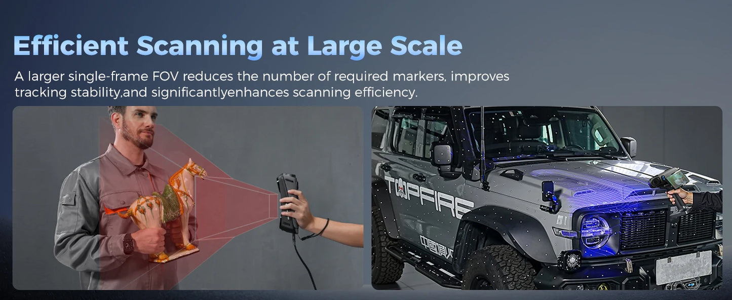 Creality Sermoon S1 High-Precision 0.02mm 3D Scanner 34+7+1 Blue Laser Line/NIR Accuracy 90FPS Deep Hole scanning