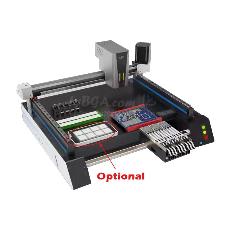 K1 PRO Automatic SMT Pick Place Machine Chip Mounter LED SMD Dual Heads Triple Vision Camera System High Speed Nozzles