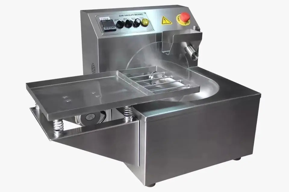 With Vibration Table Wheel Type Chocolate Tempering Machine Chocolate Melting Machine Chocolate Melting Coating Machine