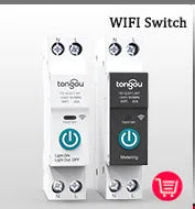 TUYA WIFI Smart Circuit Breaker Power Metering 1P 63A DIN Rail for Smart Home  wireless Remote Control Switch by APP TONGOU