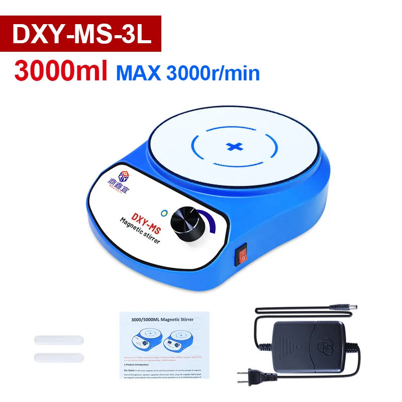 DXY 3000ml 5000ml Mini Magnetic Stirrer Digital Display Liquid Mixer Vortex Equipment With two Stir Bar