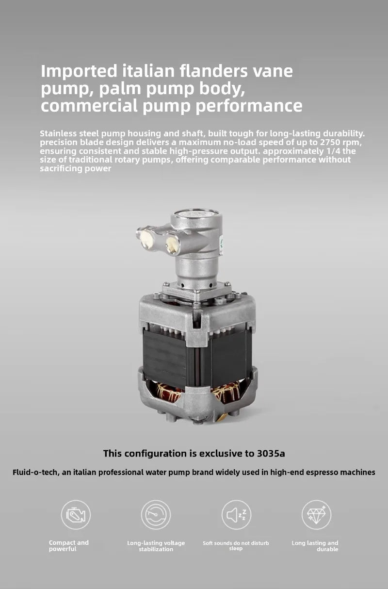 Semi-Automatic Coffee Maker,3035A/B/C Concentration E61 Brewing Head, Semi-automatic Dual Boiler 15 Bar Vibration Pump