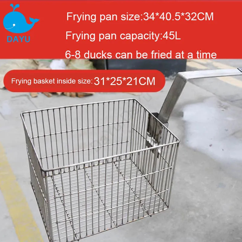 Fryer Pressure Commercial Stainless Steel Roast Duck Chicken Horizontal Bar Food Processor Gas Electric Heated Stove