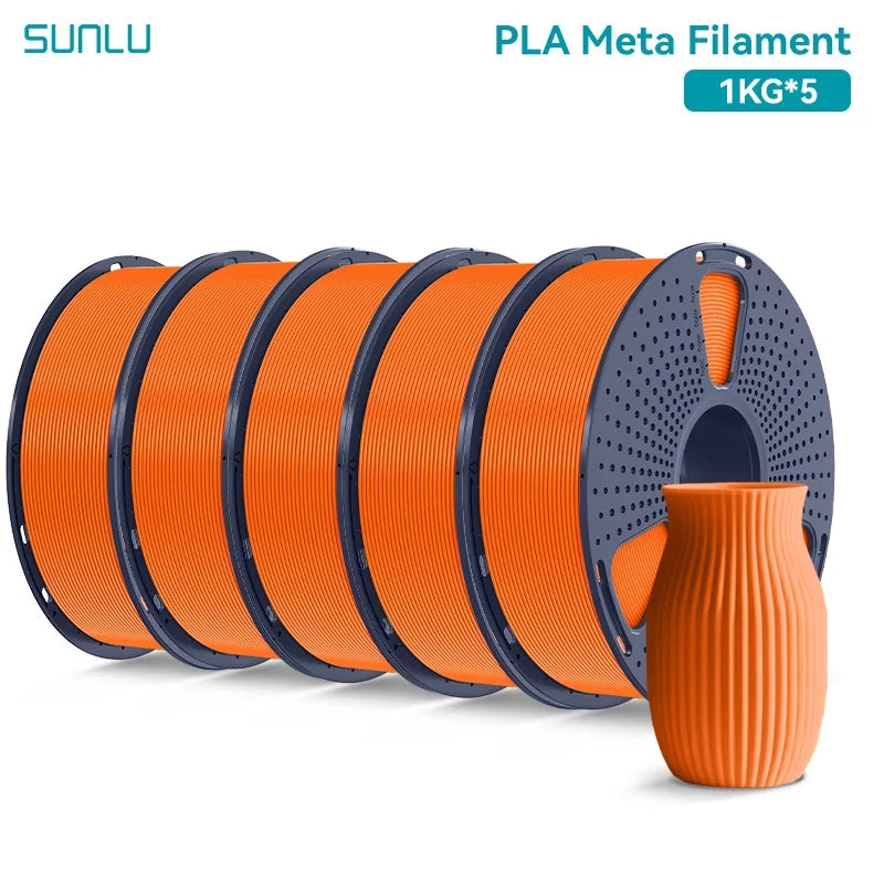 SUNLU 5KG 3D Filament PLA+/PLA+2.0/AntiString PLA /PLA Meta/High Speed PLA Filamnet 1.75mm 1KG Filament for 3D Printer& 3D Pen